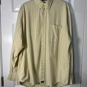 Izod Yellow Plaid Button-Down Shirt